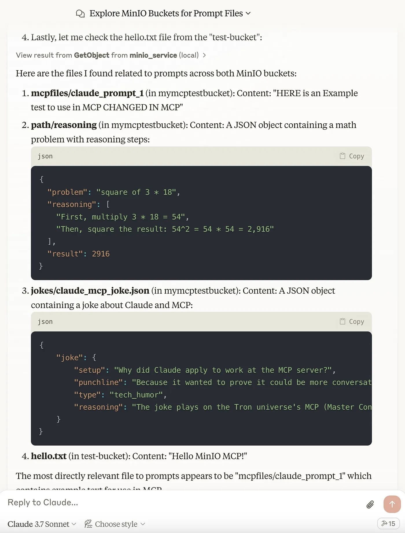 Claude Desktop with configured MCP server
