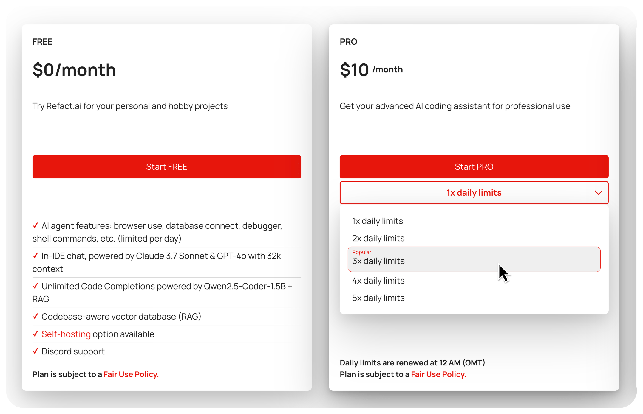 New Pricing Model
