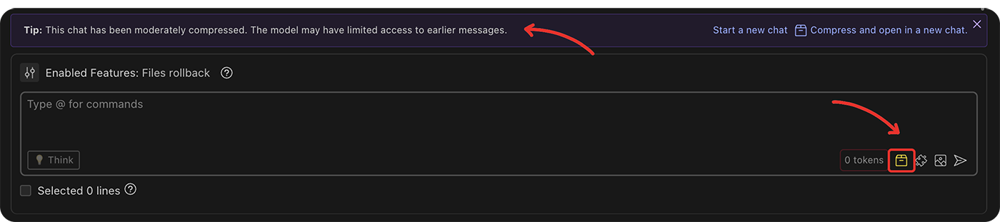 Smart context compression